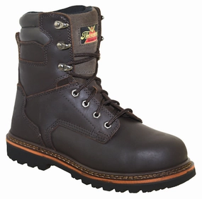 nylon Heavy Weather Thorogood Mens V- Series 8" Brown Oiled Nubuck Leather Steel Toe Lace Up Work Boots 804-4279