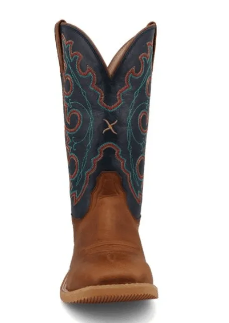 Twisted X Women's Tech X Roasted Pecan & Navy Blue Western Cowgirl Boot WXTR004 Travel Essential Sporty