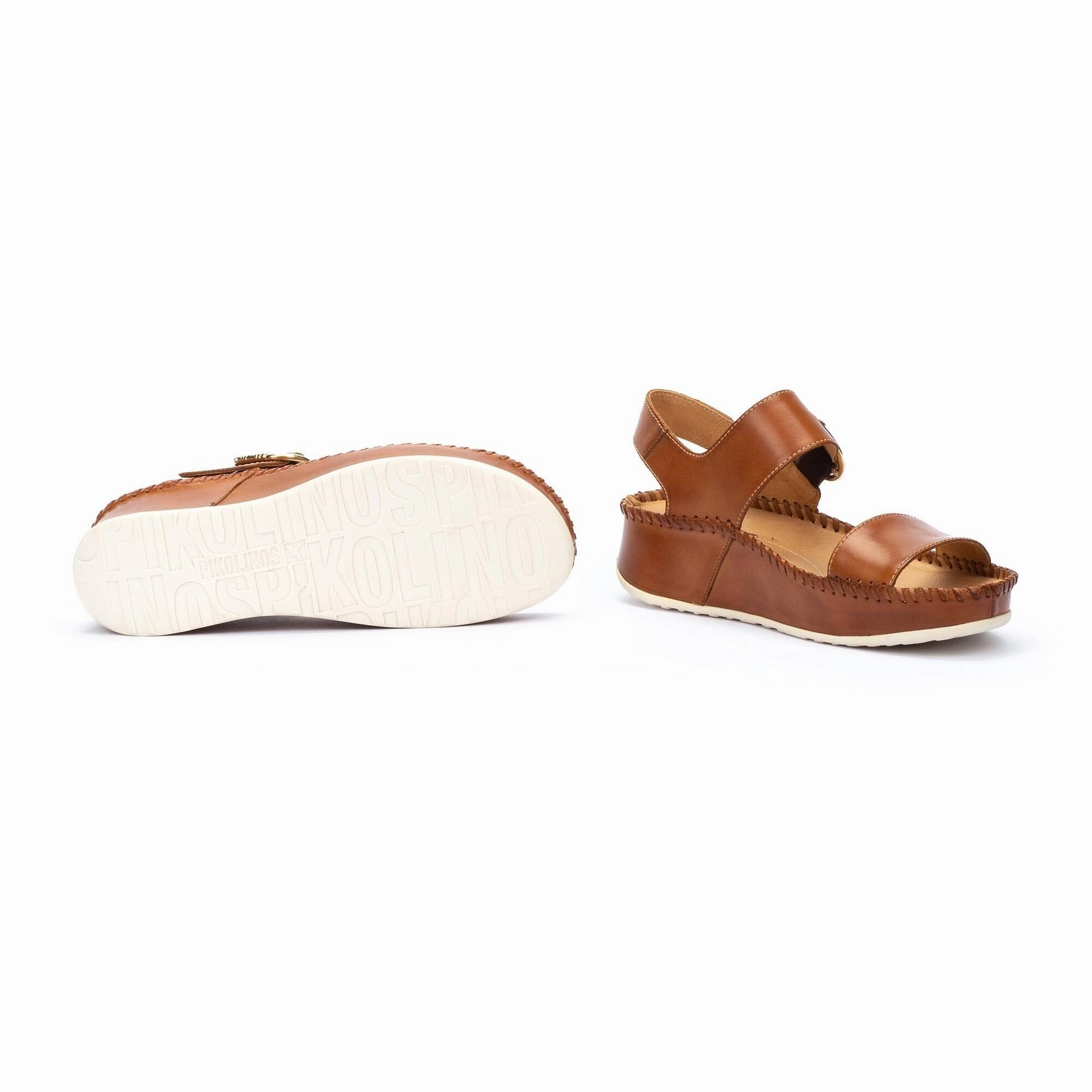 Short Trip Foot Glow Marina Platform | Leather | Brandy