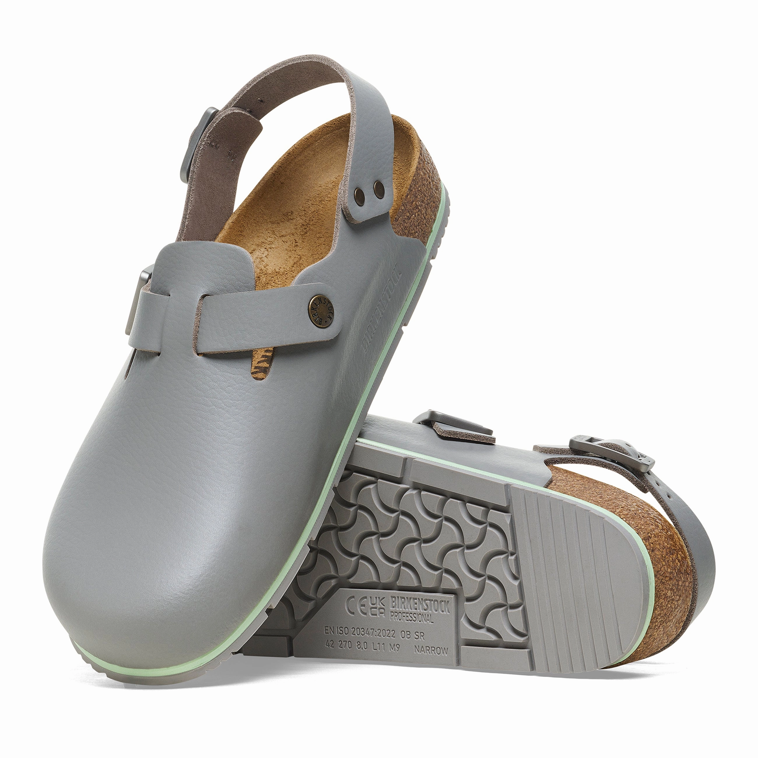 Tokio Pro Grey PU Coated Natural Leather Sport Ease Bare Feel
