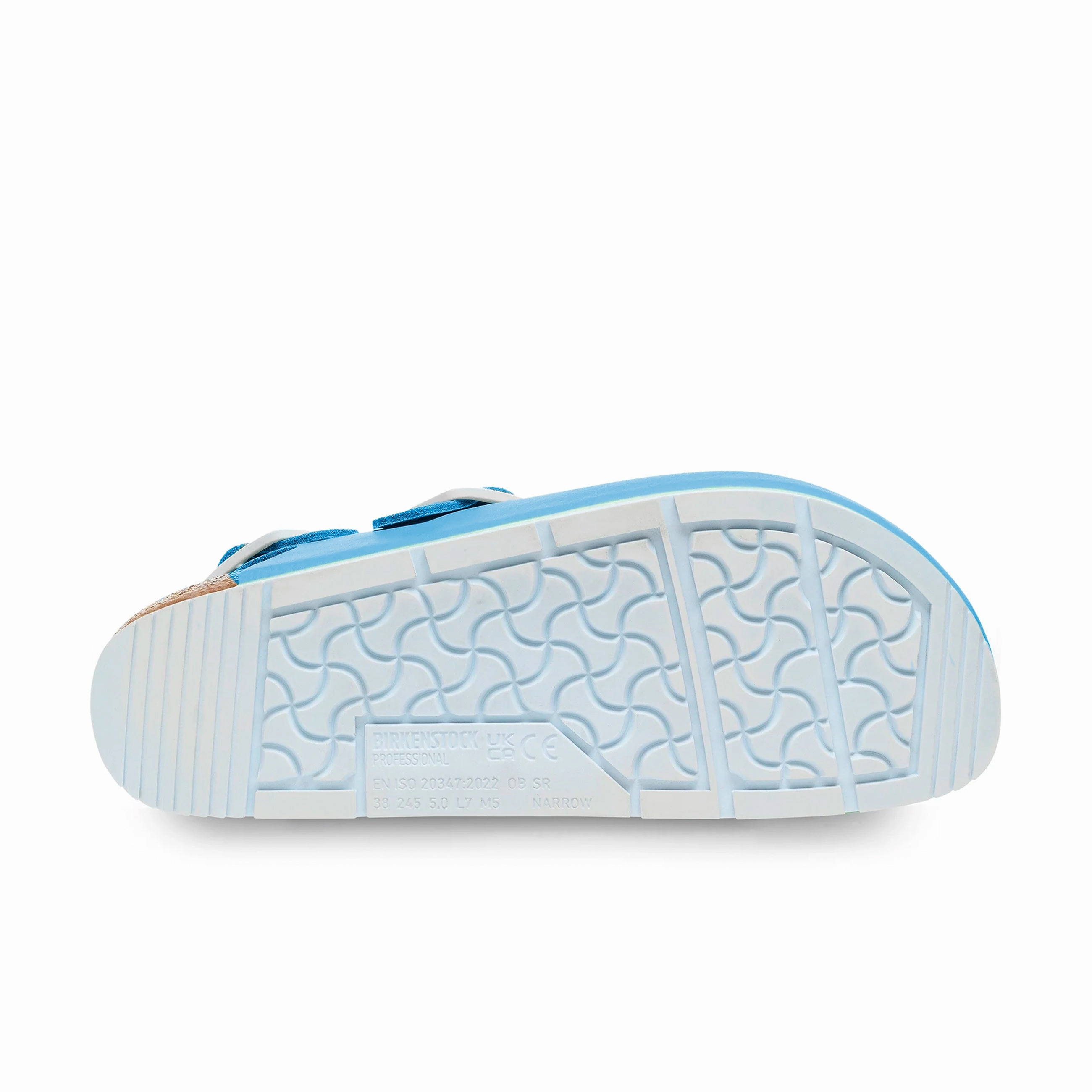 Tokio Pro Sky Blue PU Coated Natural Leather Active Footwear Smart Comfort