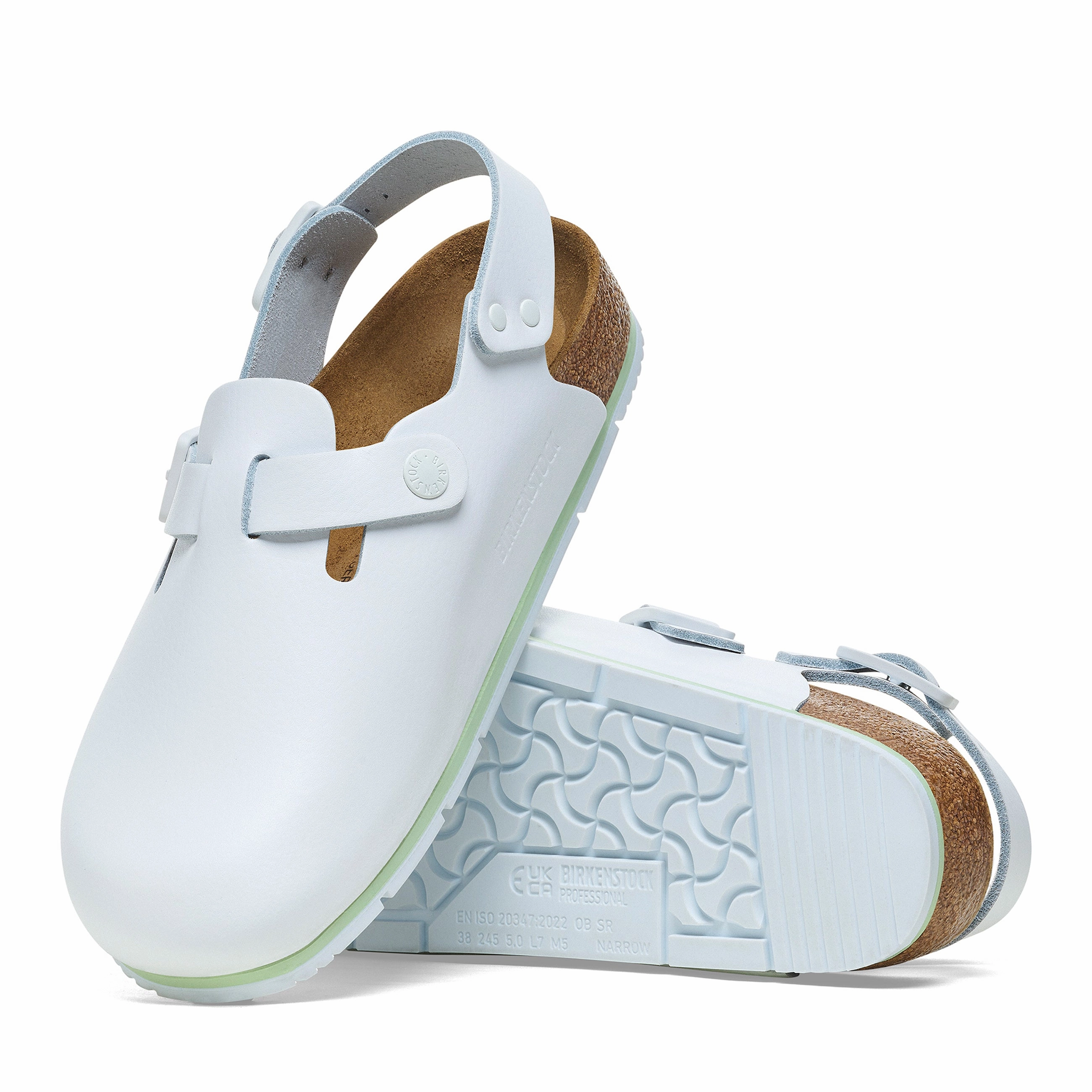 Tokio Pro White PU Coated Natural Leather Gel Insole