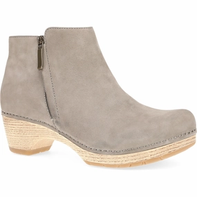 Lizanne | Milled Nubuck | Taupe Lace Up Style Garden Mood
