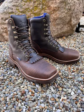 Nylon Material Relaxed Vibe Tony Lama Men's High Range Pecan Brown Comp Toe Waterproof Work Boots TW3430