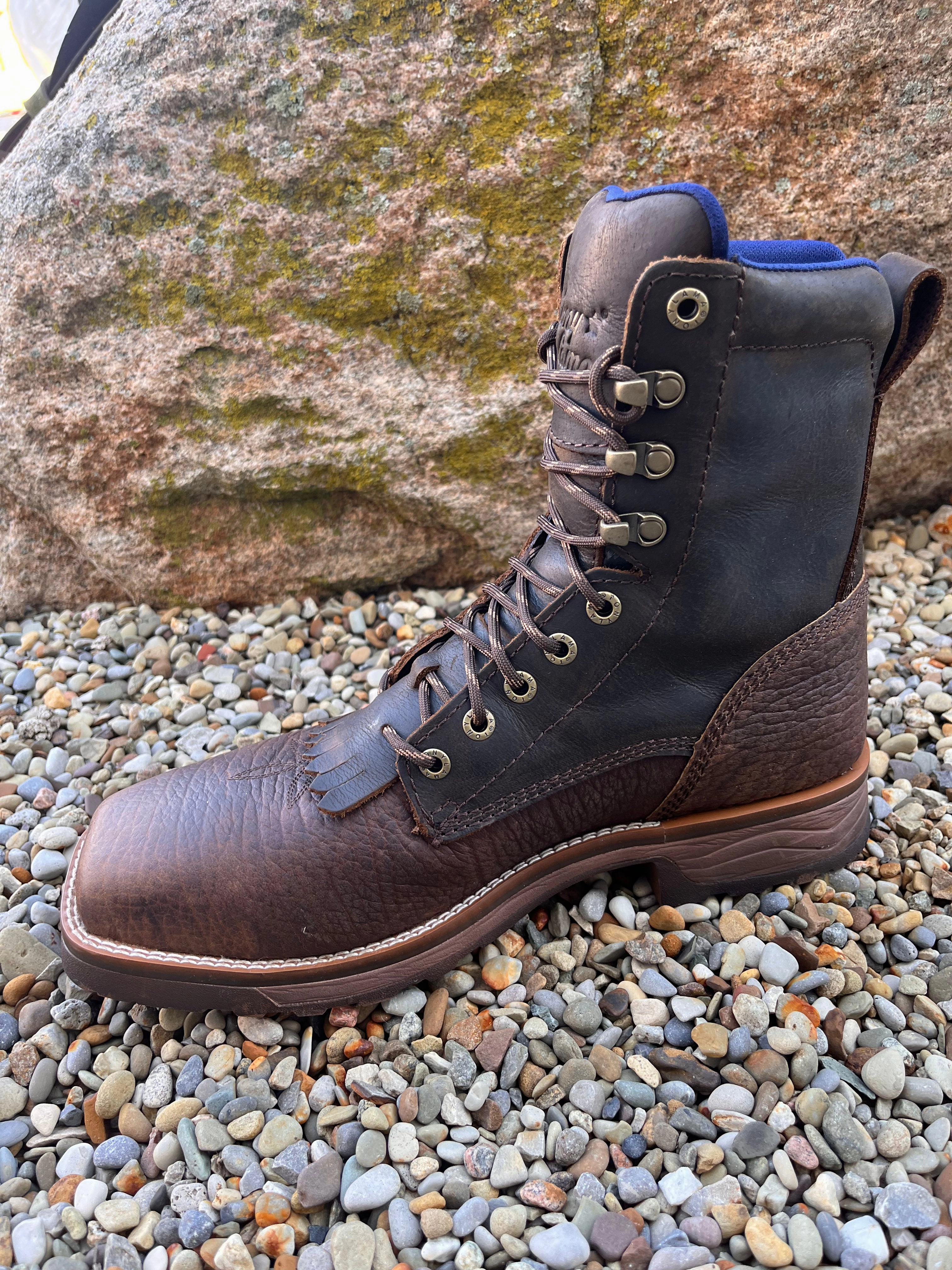 High-Quality Footwear Tony Lama Men's High Range Pecan Brown Comp Toe Waterproof Work Boots TW3430