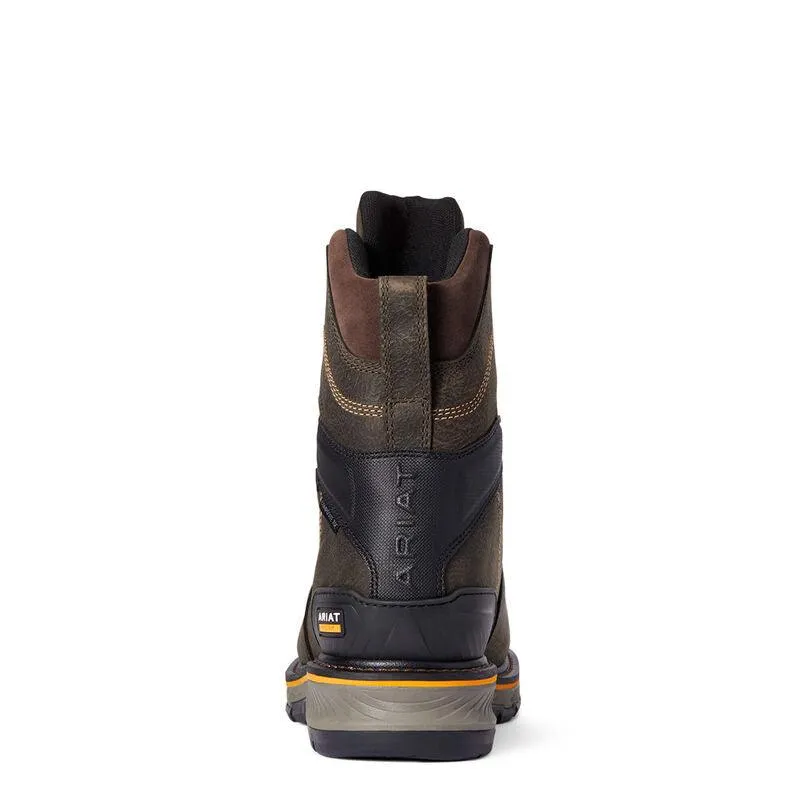 Ariat Mens Stump Jumper 8" CSA Glacier Grip Puncture Resistant Waterproof 600g Insulated Composite Toe Work Boot 10038283 Leather