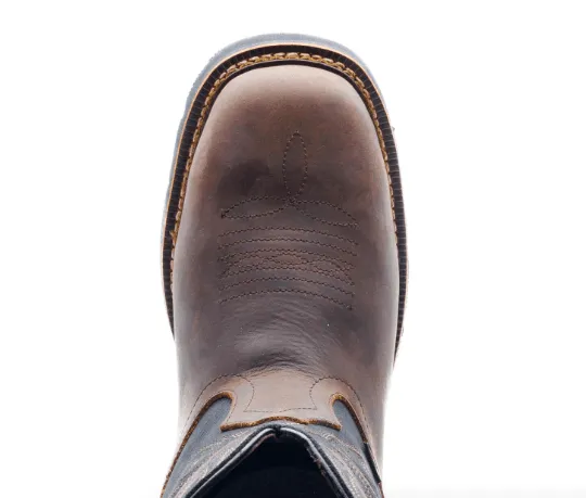 Thorogood Men's American Heritage Brown Leather & Black Top Waterproof Wellington Western Work Boots 814-4330 Anti-fungal