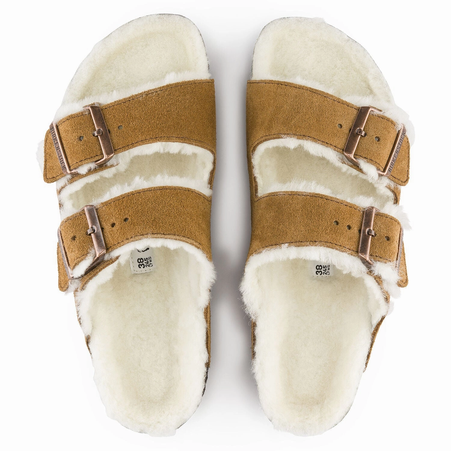 Durable Fit Sandals Arizona Shearling | Suede | Mink