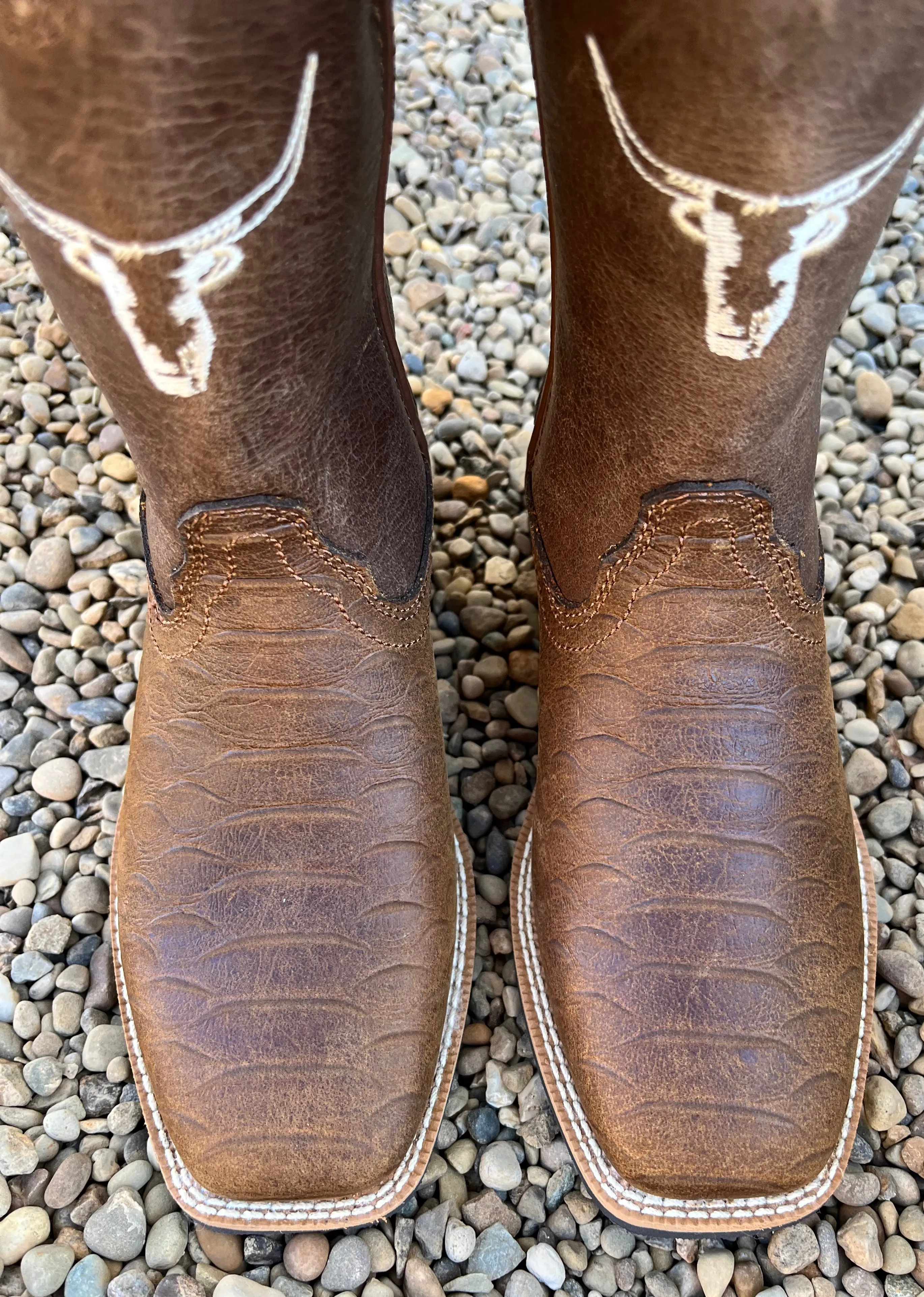 Twisted X Childrens & Youth Top Hand Tan Leather Cowboy Boots YTH0016 Versatile Work Approved