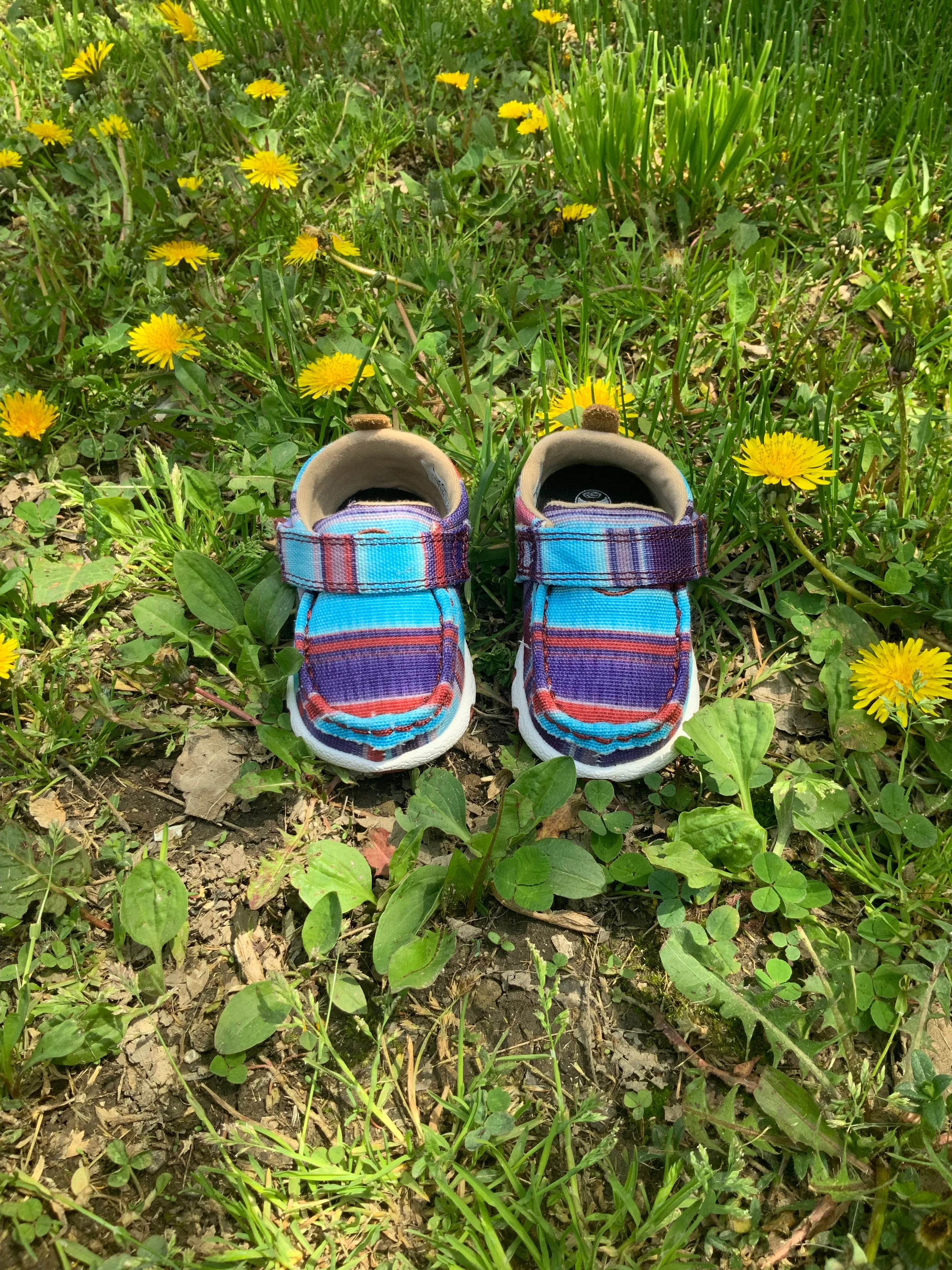 Twisted X Infant & Toddler Hooey Driving Moc Blue Multi Color Baby Shoes IHYC003 Low Maintenance