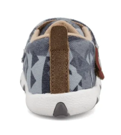 ground grip Twisted X Infant & Toddler Hooey Grey Aztec Driving Moc IHYC006