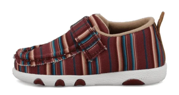 Twisted X Infant & Toddler Hooey Maroon Serape Driving  Baby Shoes IHYC005 Avant Mood