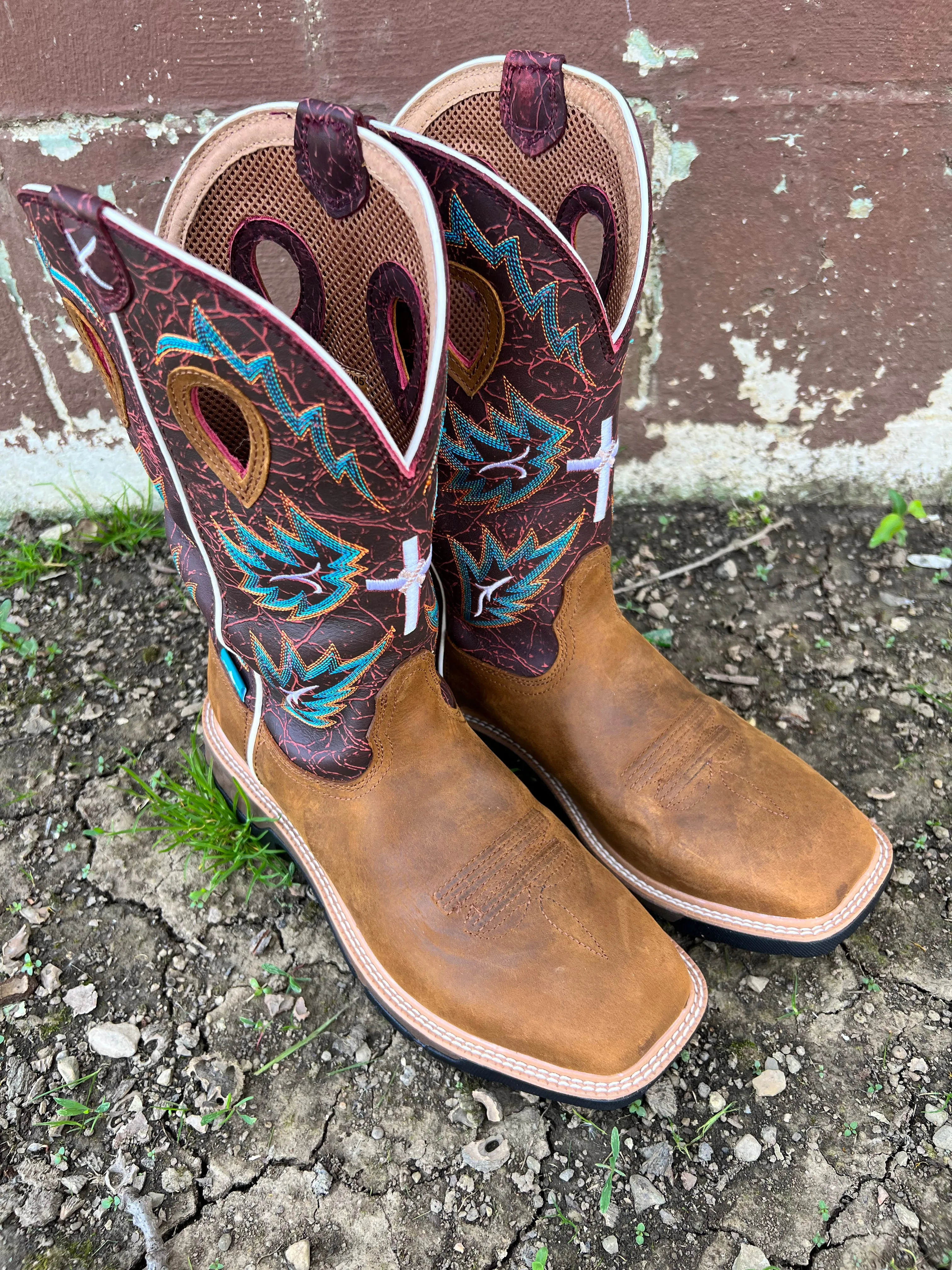 Twisted X Men's 12 Waterproof Cell Stretch Western Cowboy Work Boots MXBW005 Effortless Style