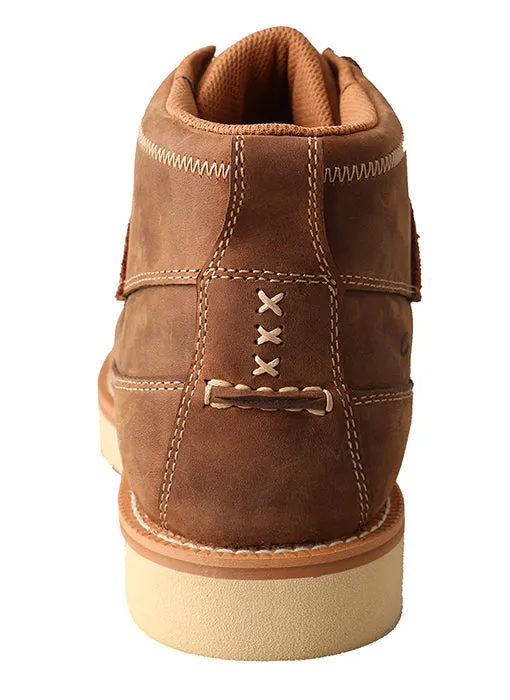 Freelancer Twisted X Men's Brown Oil/Slip Resistant Crepe Sole Steel Toe Work Shoes MCAS001