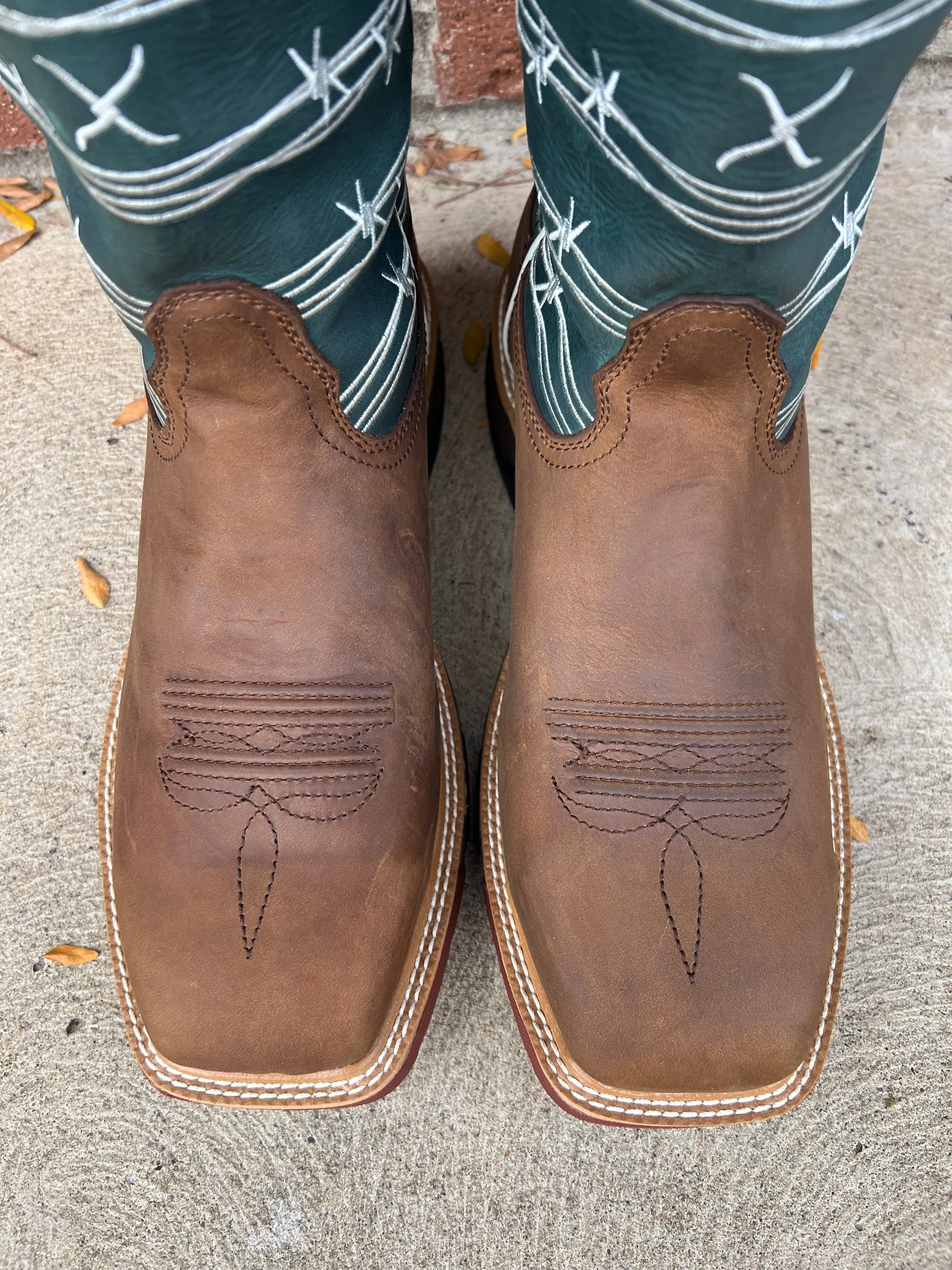 Frost Season Easy Walk Twisted X Men's Buffalo Brown & Green Waterproof Alloy Safety Toe Work Boot MXBAW04