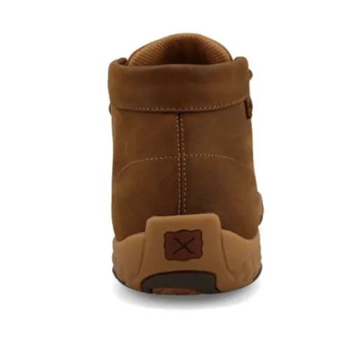 Twisted X Men's Chukka Saddle Leather  Nano Toe Work Driving Moc Shoe MDMXN01 All Day Long Relaxed Design