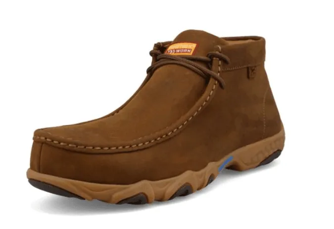 Twisted X Men's Chukka Saddle Leather  Nano Toe Work Driving Moc Shoe MDMXN01 Morning Walk