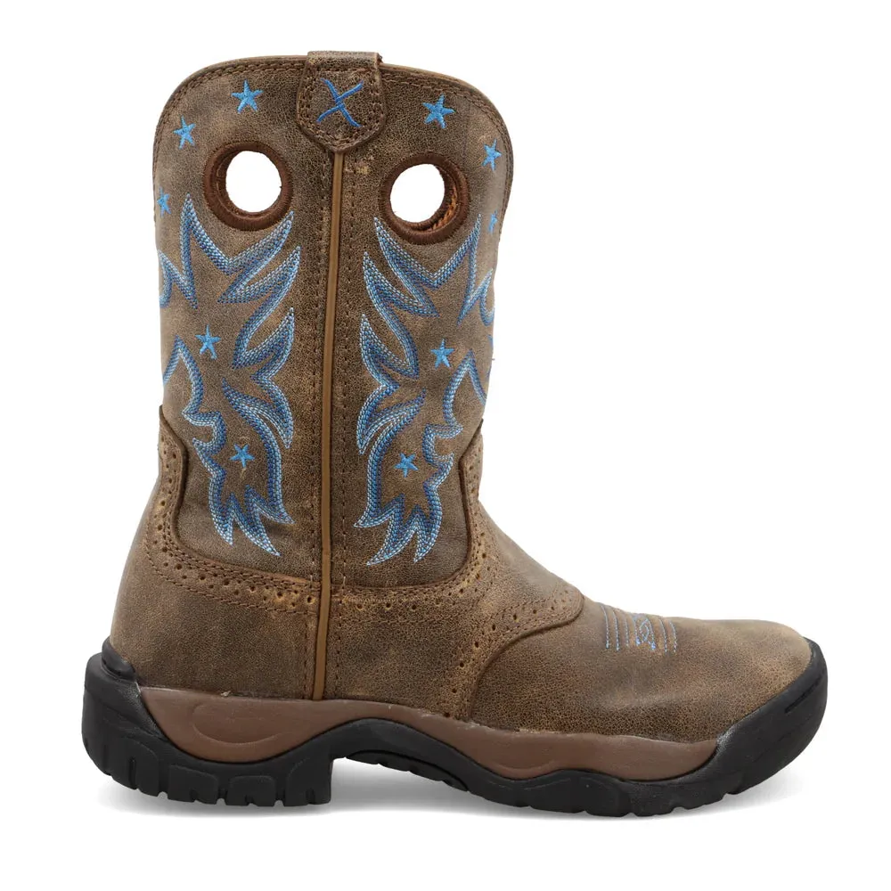 Durable Grip Quick Release Twisted X Women's 9" Bomber Leather All Around Work Boots WAB0004