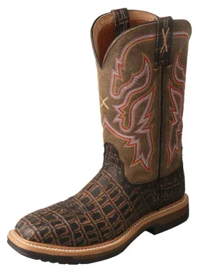 Anti Impact Shoes Twisted X Women's Caiman Print Composite Safety Toe Work Boots WLCC001
