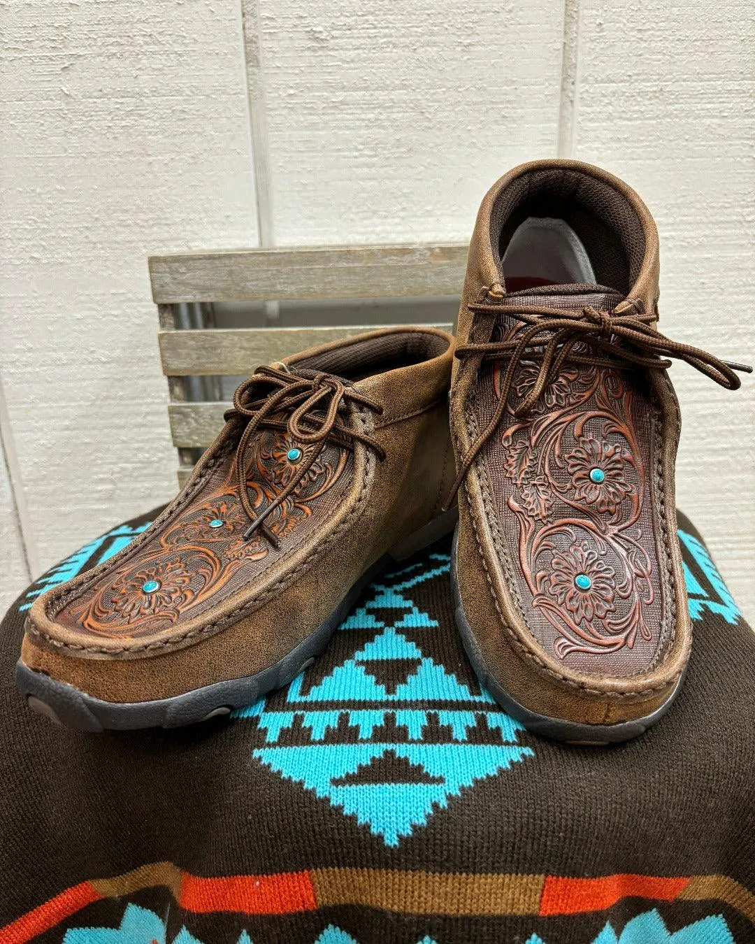 Twisted X Women's Chukka Driving Moc WDM0081 Wet Land Canvas