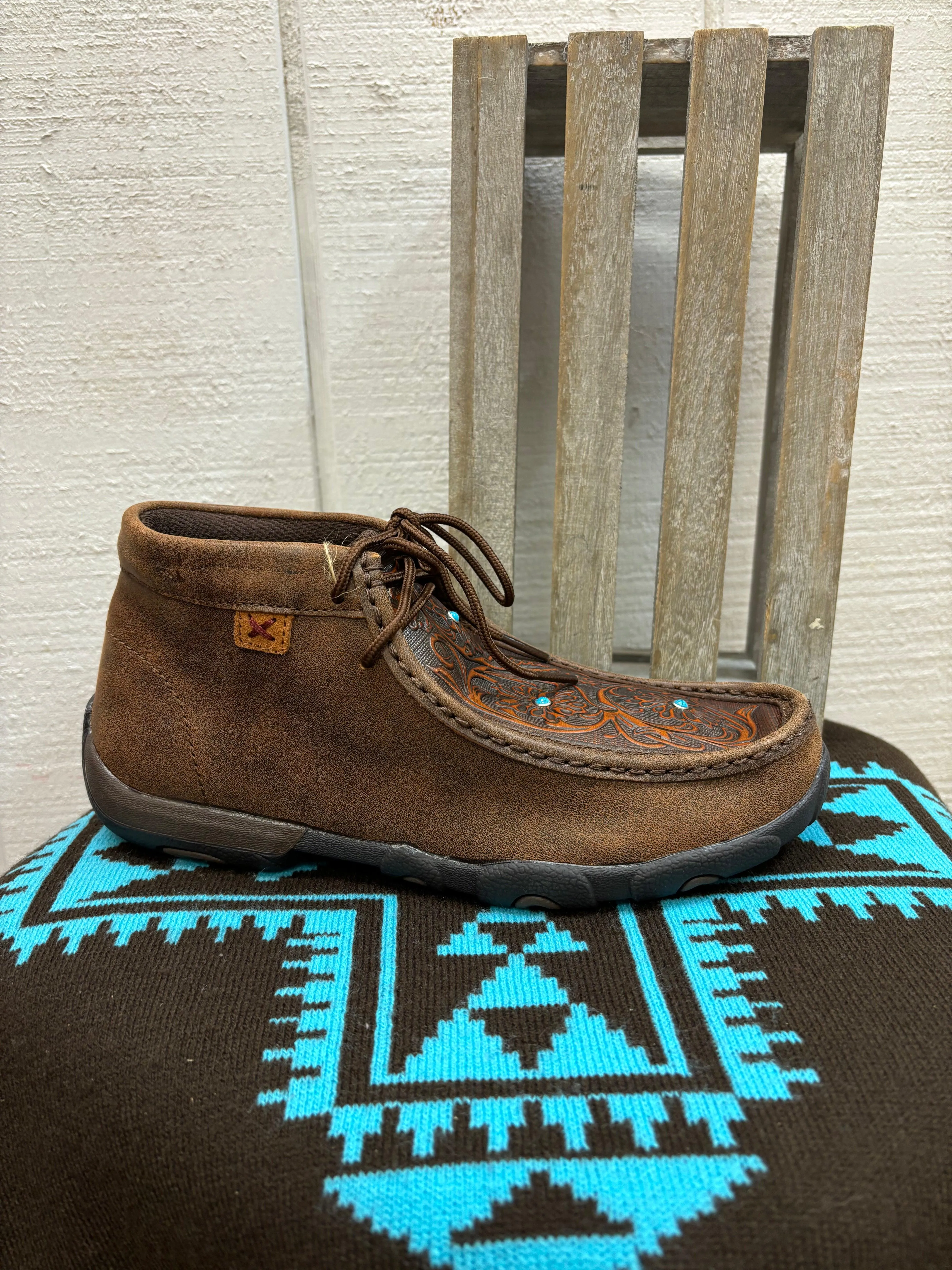 Twisted X Women's Chukka Driving Moc WDM0081 Clean Wear