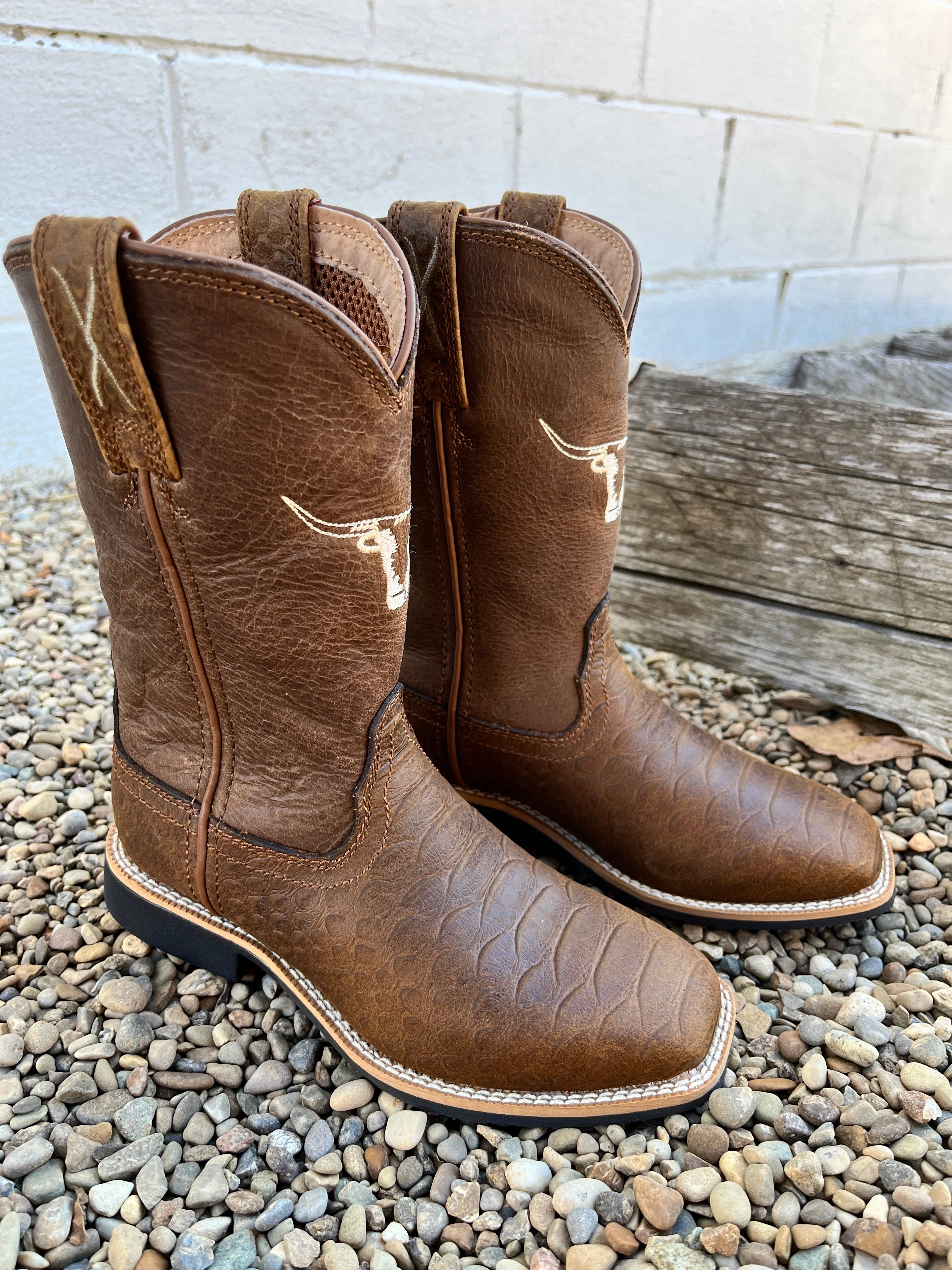 Twisted X Childrens & Youth Top Hand Tan Leather Cowboy Boots YTH0016 Active Adventures