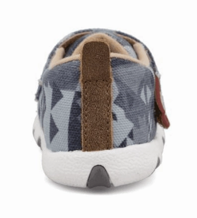 ground grip Twisted X Infant & Toddler Hooey Grey Aztec Driving Moc IHYC006