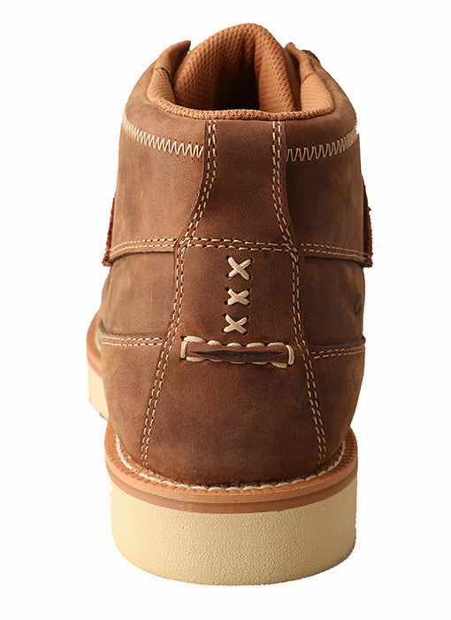 Freelancer Twisted X Men's Brown Oil/Slip Resistant Crepe Sole Steel Toe Work Shoes MCAS001