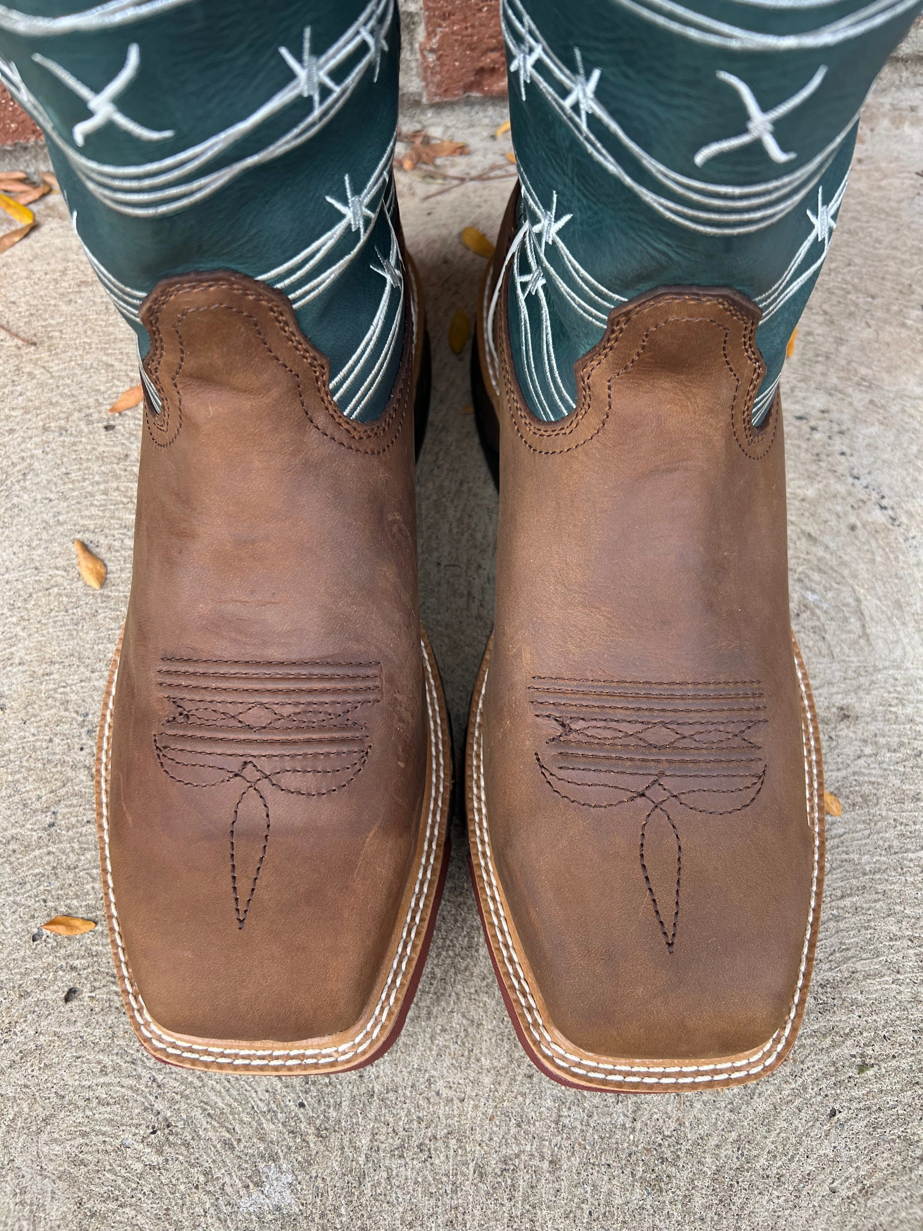 Frost Season Easy Walk Twisted X Men's Buffalo Brown & Green Waterproof Alloy Safety Toe Work Boot MXBAW04