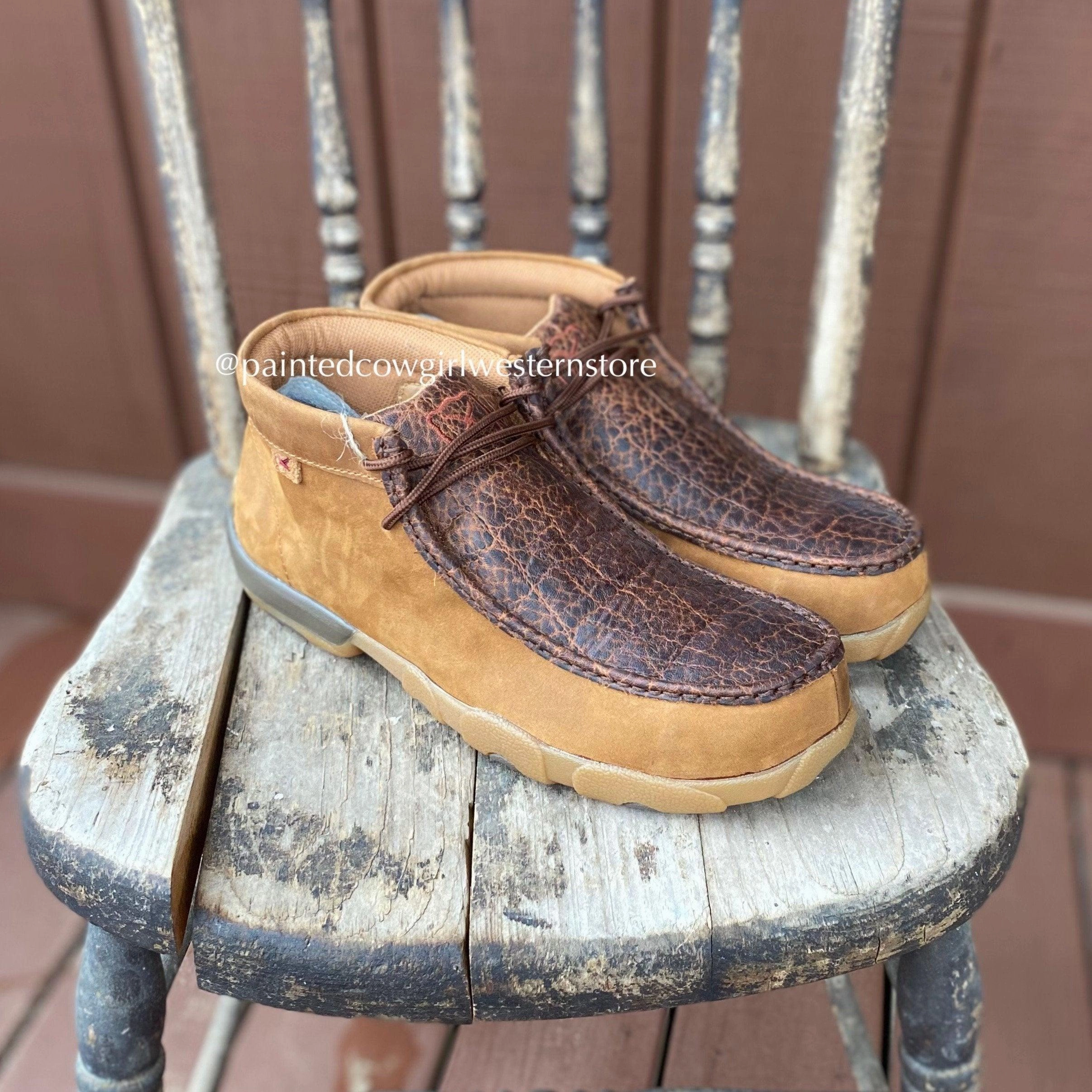 Twisted X Men's Chukka Driving Nano Safety Toe Work Moc Shoe MDMNT01 Fashionable Utility