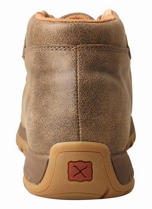 No Pressure Fit Fresh Walk Twisted X Women's Bomber Brown Chukka CellStretch Driving Moc WXC0001