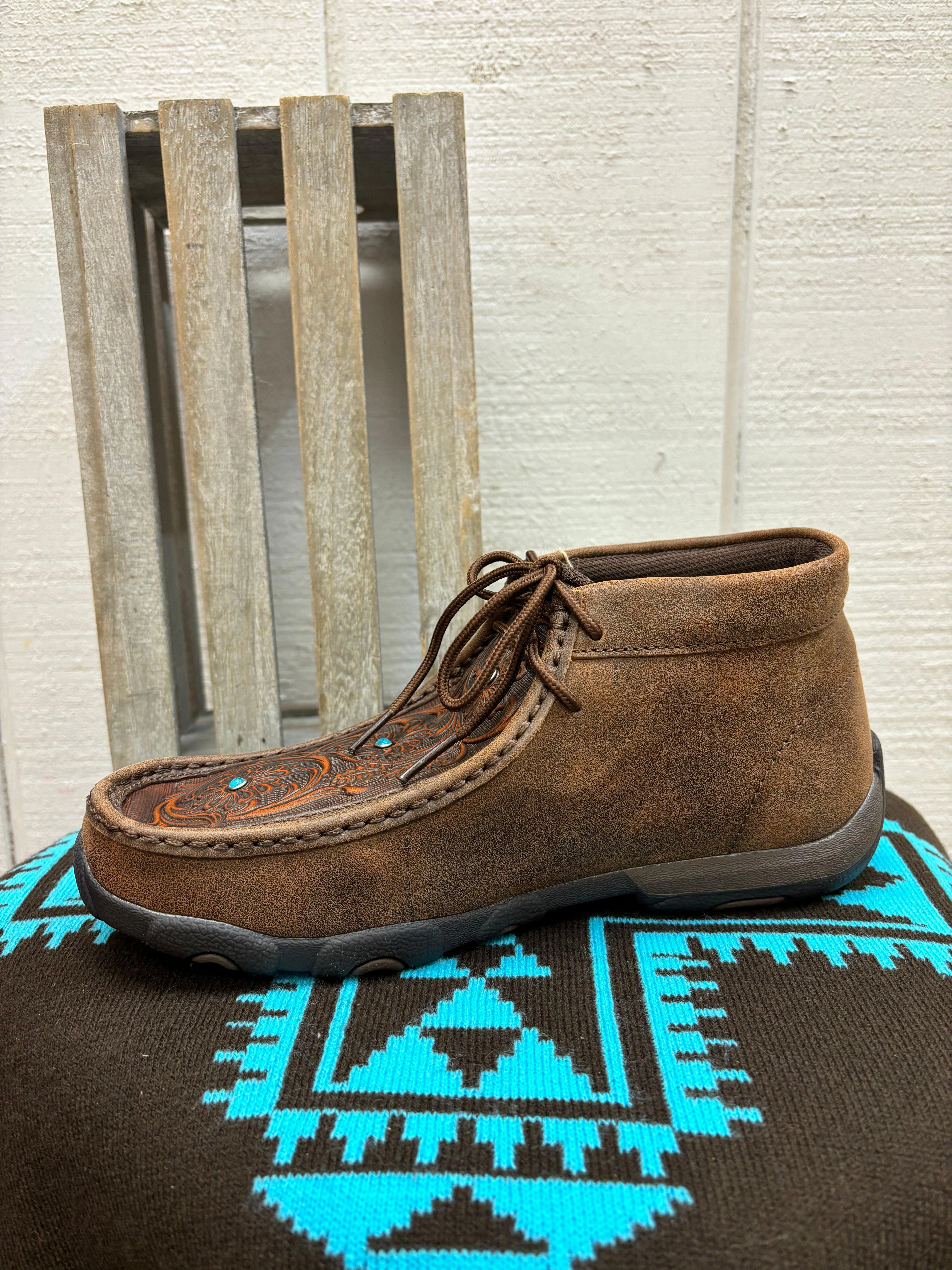 Twisted X Women's Chukka Driving Moc WDM0081 Cushioned Walk Street Mood