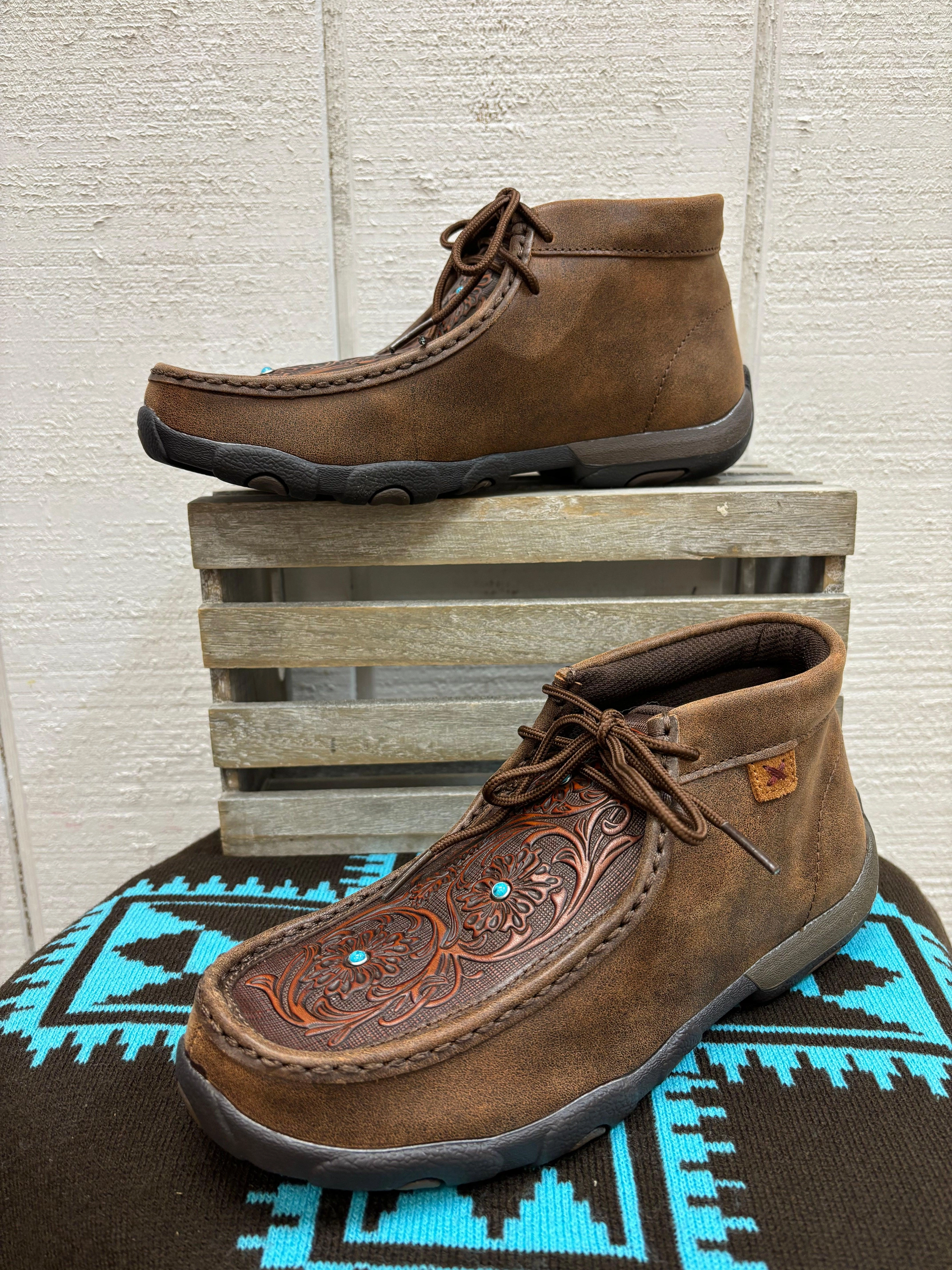 MoistureWicking Twisted X Women's Chukka Driving Moc WDM0081