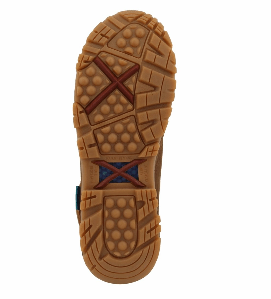 Twisted X Women's Distressed Saddle Leather 4" Waterproof Work Boots WXCW001 Cozy Coverage