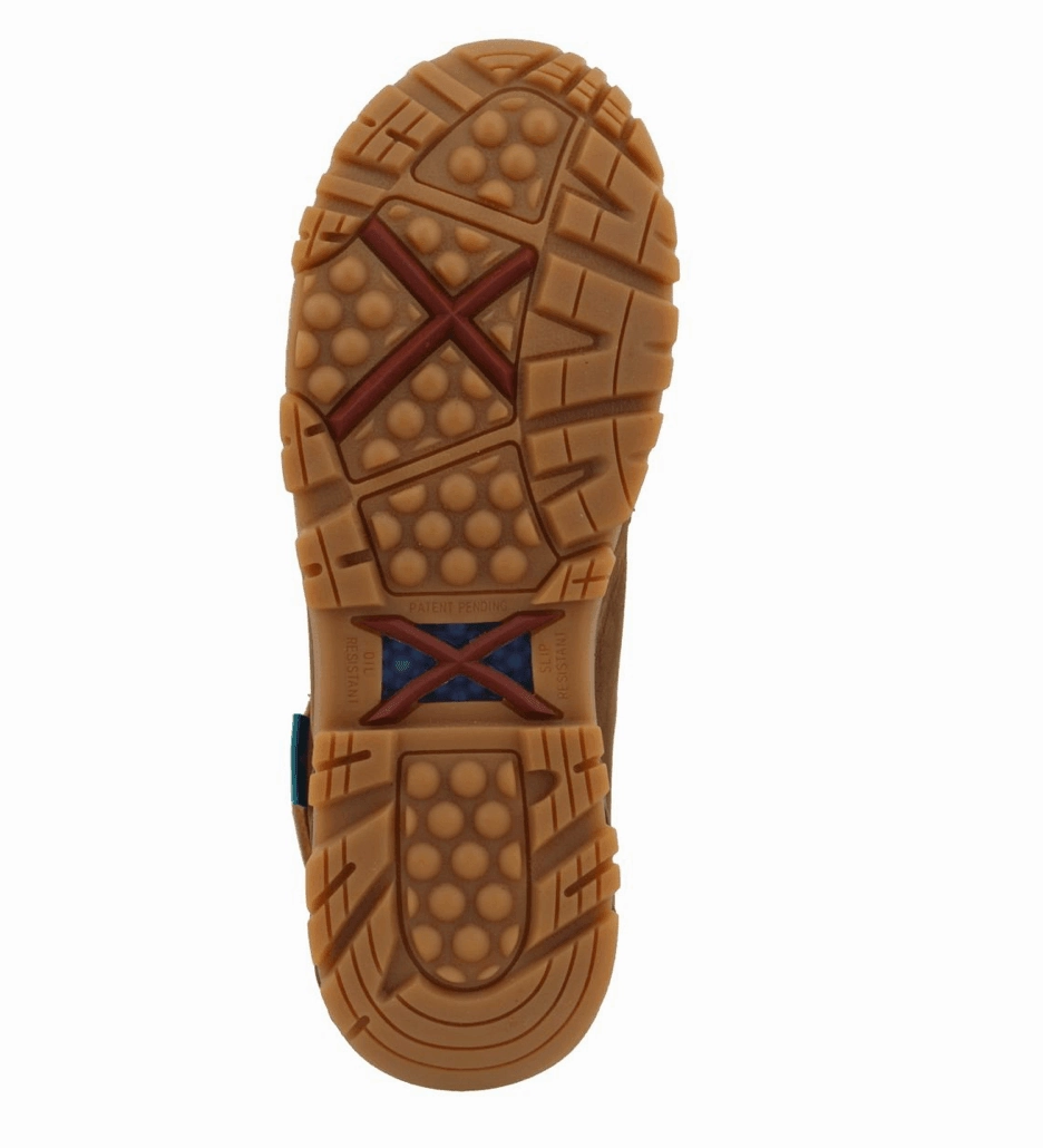 Reinforced Structure Premium Leather Shoes Twisted X Women's Distressed Saddle Leather 4" Waterproof Work Boots WXCW001