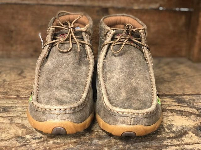 Spring Bloom Twisted X Women's Sunflower Bomber Leather Chukka Driving Mocs Casual Shoe WDM0128