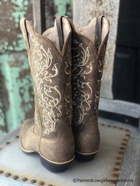 Twisted X Women's Western Fancy Stitched Bomber Leather Cowgirl Boots WWT0025 Weekend Fit