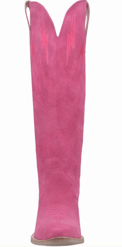 Dingo Women's Fuchsia Pink Thunder Road Snip Toe Tall Cowgirl Boots DI597 Fashion Comfort Durable Look
