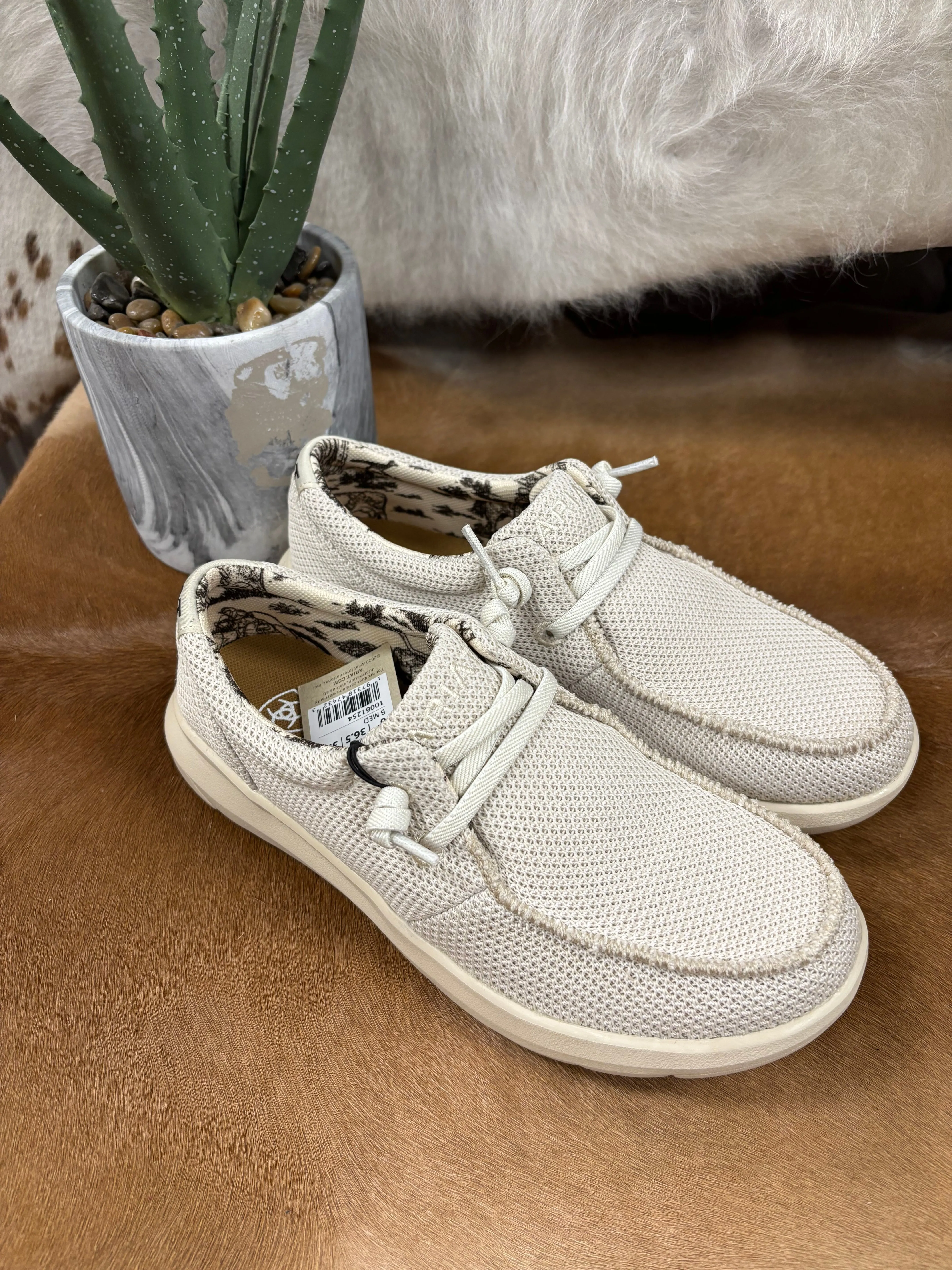 Closet Core Heritage Line Ariat Women's Cream Mesh Hilo Casual Shoe 10061254