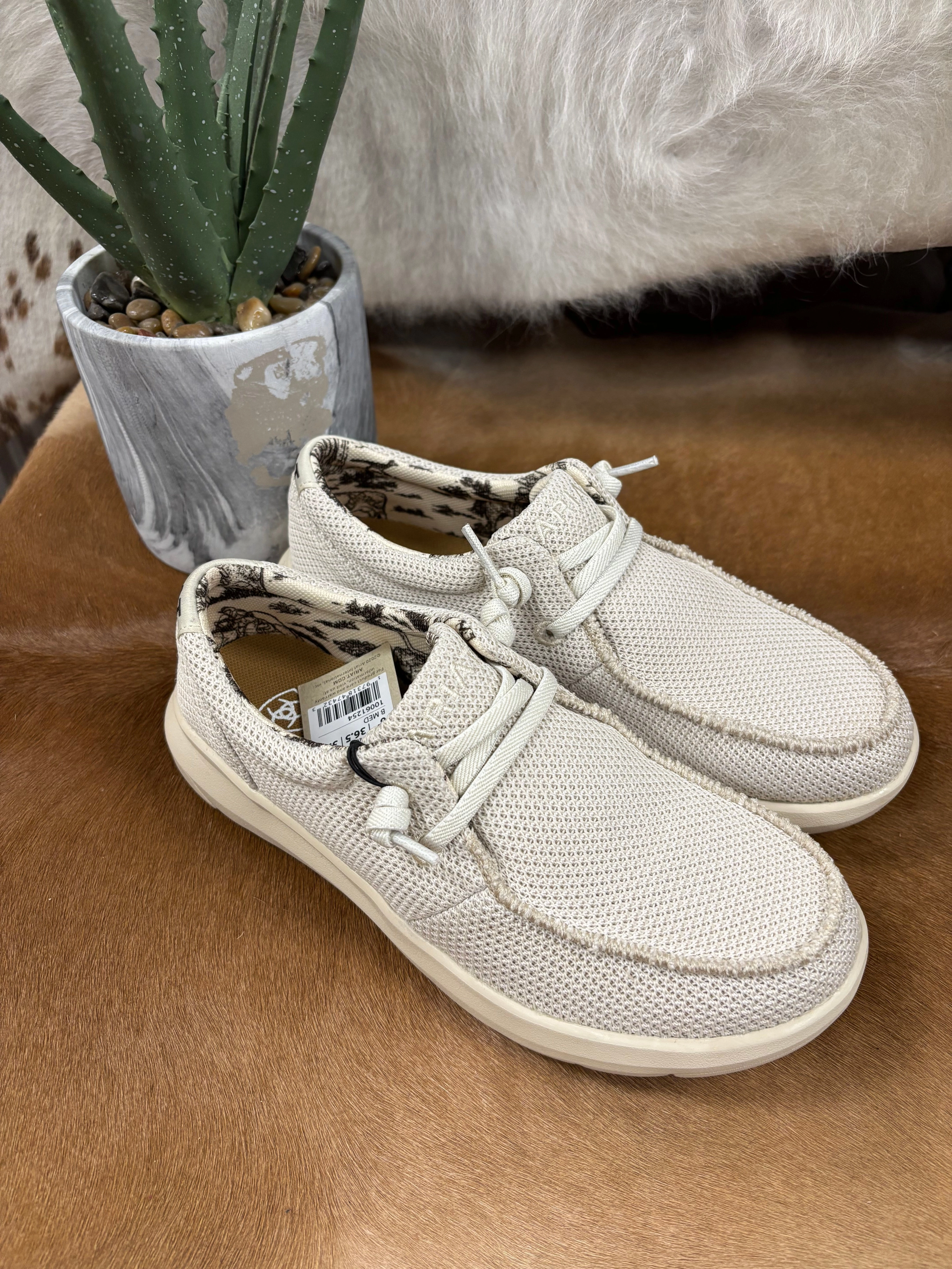 Active Life Ariat Women's Cream Mesh Hilo Casual Shoe 10061254