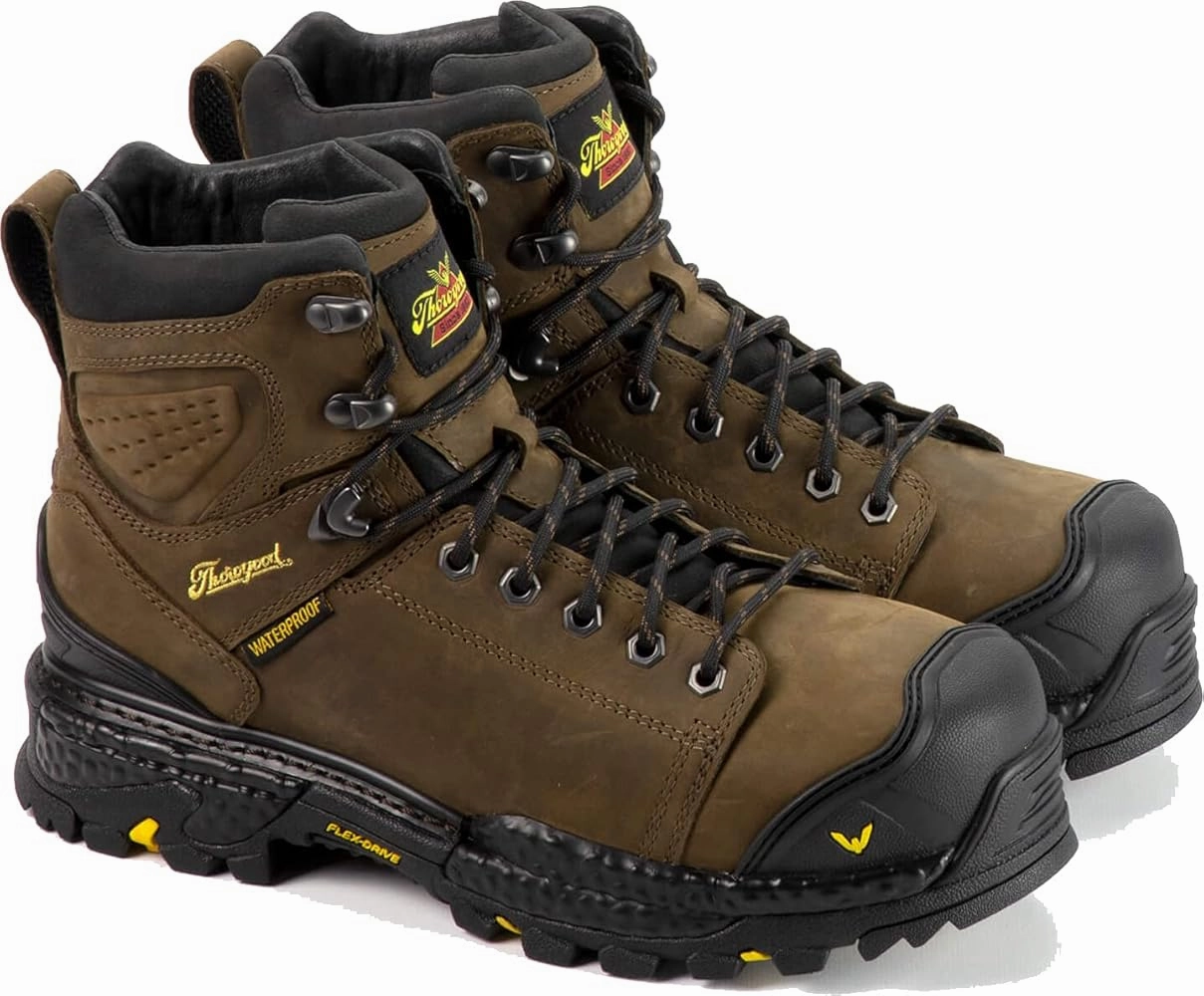 Modern Minimal Thorogood Infinity FD Series 6" Brown Composite Toe Waterproof Work Boots 804-3416