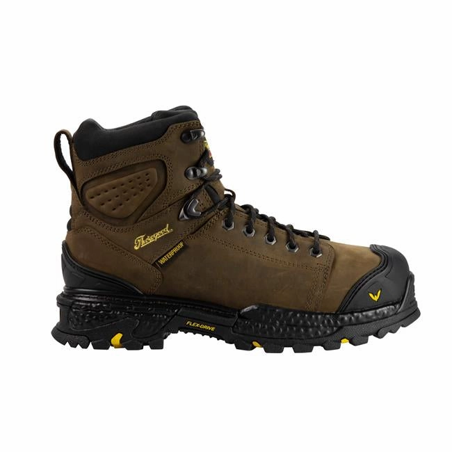 Thorogood Infinity FD Series 6" Brown Composite Toe Waterproof Work Boots 804-3416 Comfort Toe Box Weekend Adventure