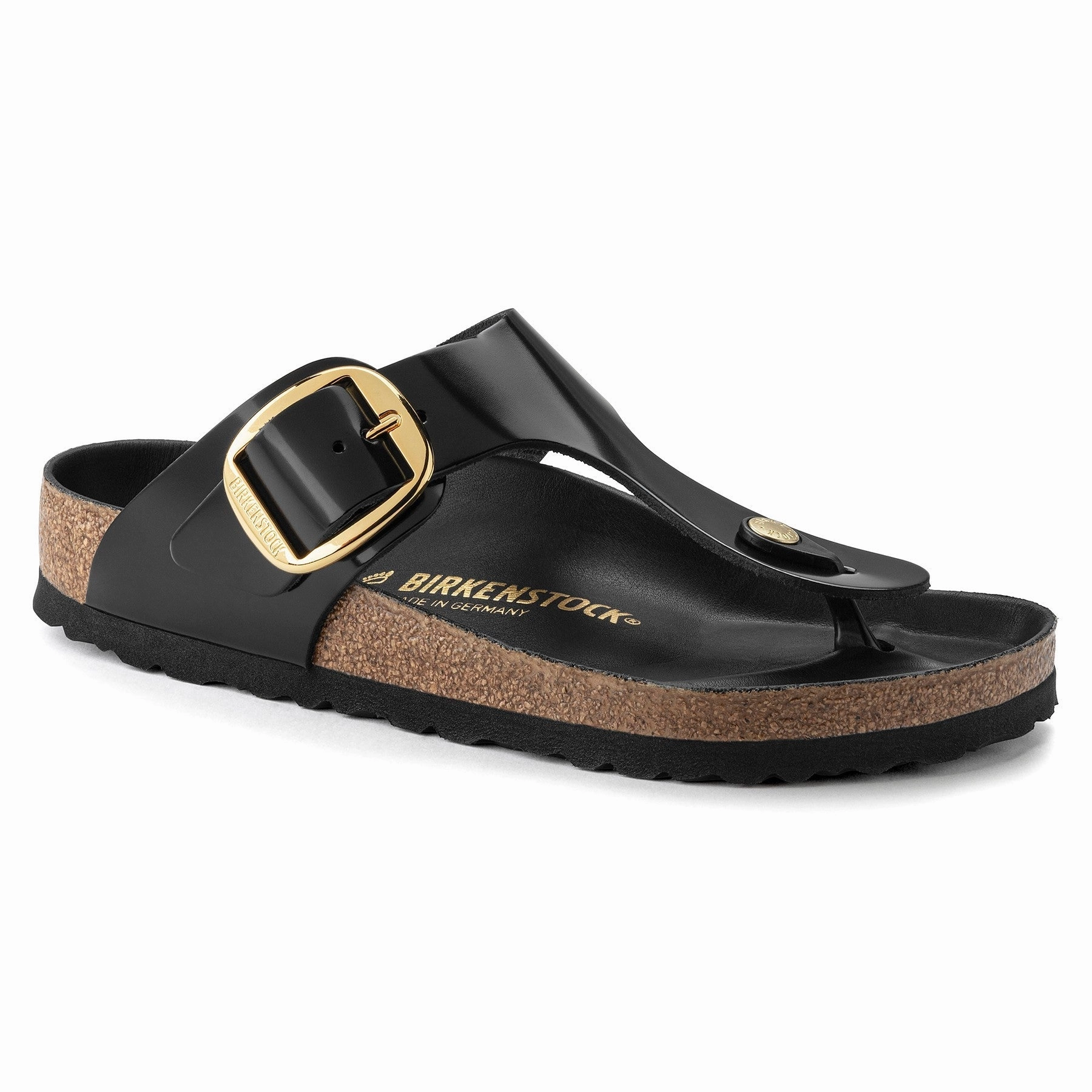 Concert Mood Gizeh Big Buckle | High-Shine Patent Leather | Black