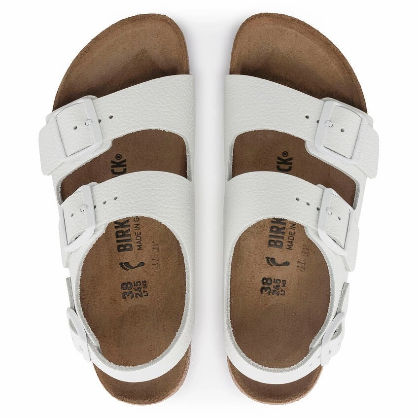 Milano | Leather | White Comfortable For All-Day Wear