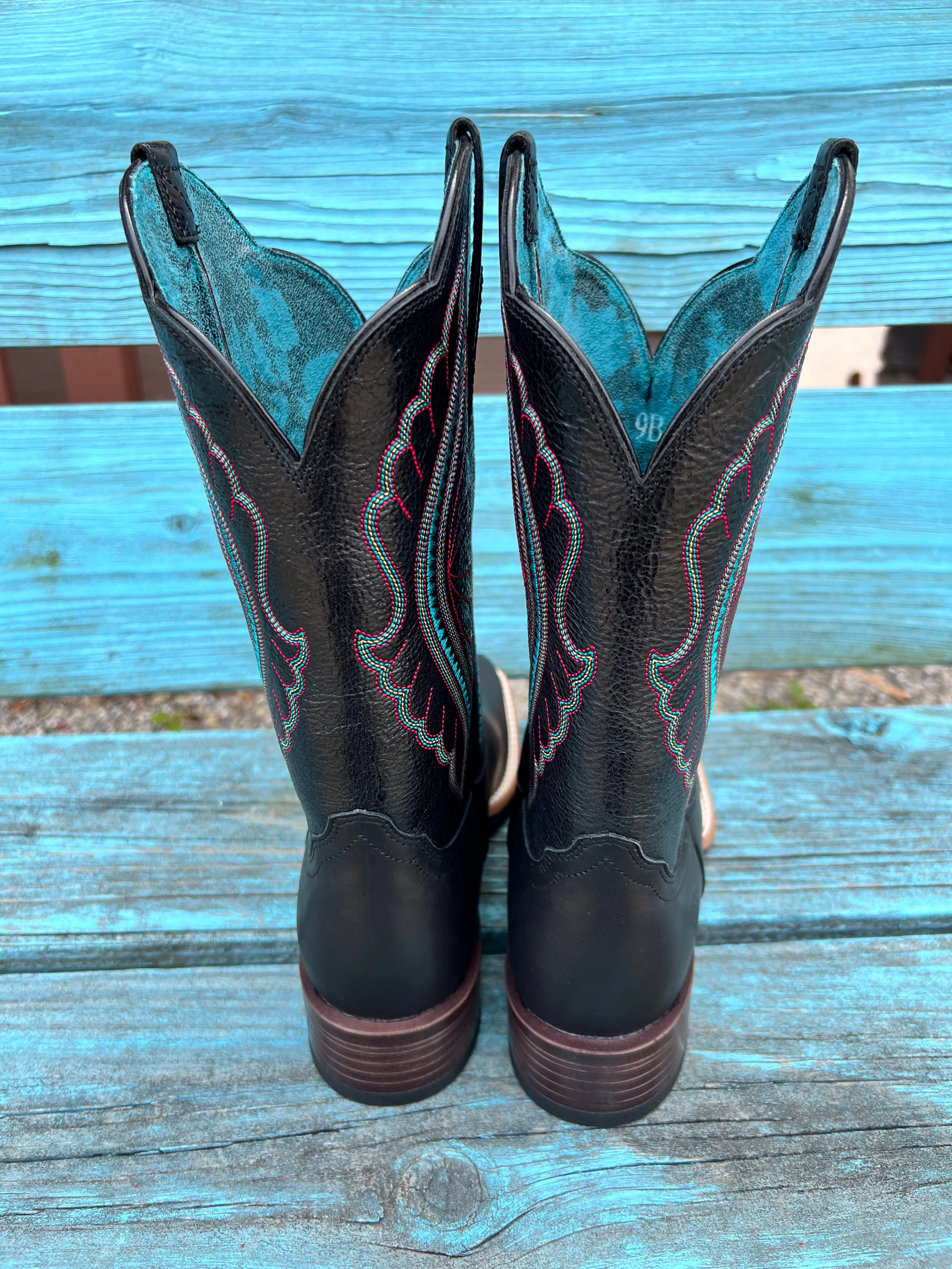 Fashionable Utility Classic Appearance Ariat Women's PrimeTime True Black Square Toe Cowgirl Boots 10035934