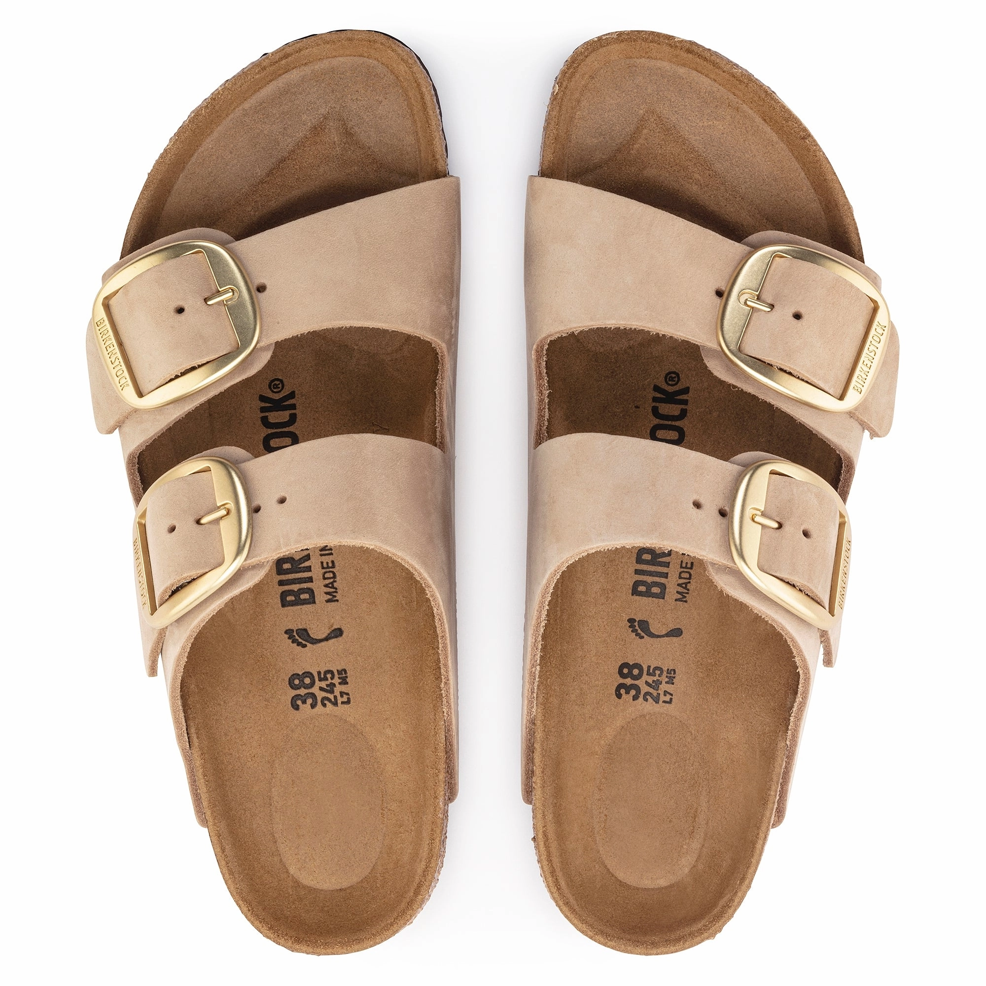 Travel-Friendly Shoes All-Around Use Arizona Big Buckle | Nubuck | Sandcastle