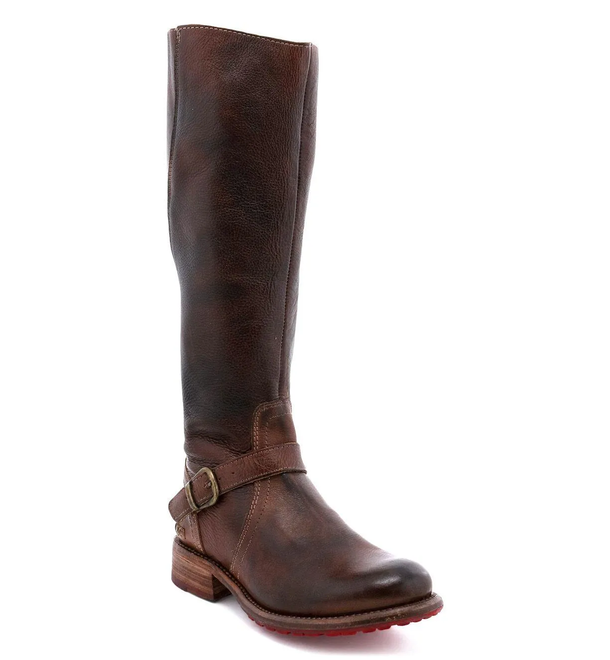 Pure White Adventure Driven Bed Stu Women's Glaye Teak Rustic Brown Leather Tall Fashion Boots F315401