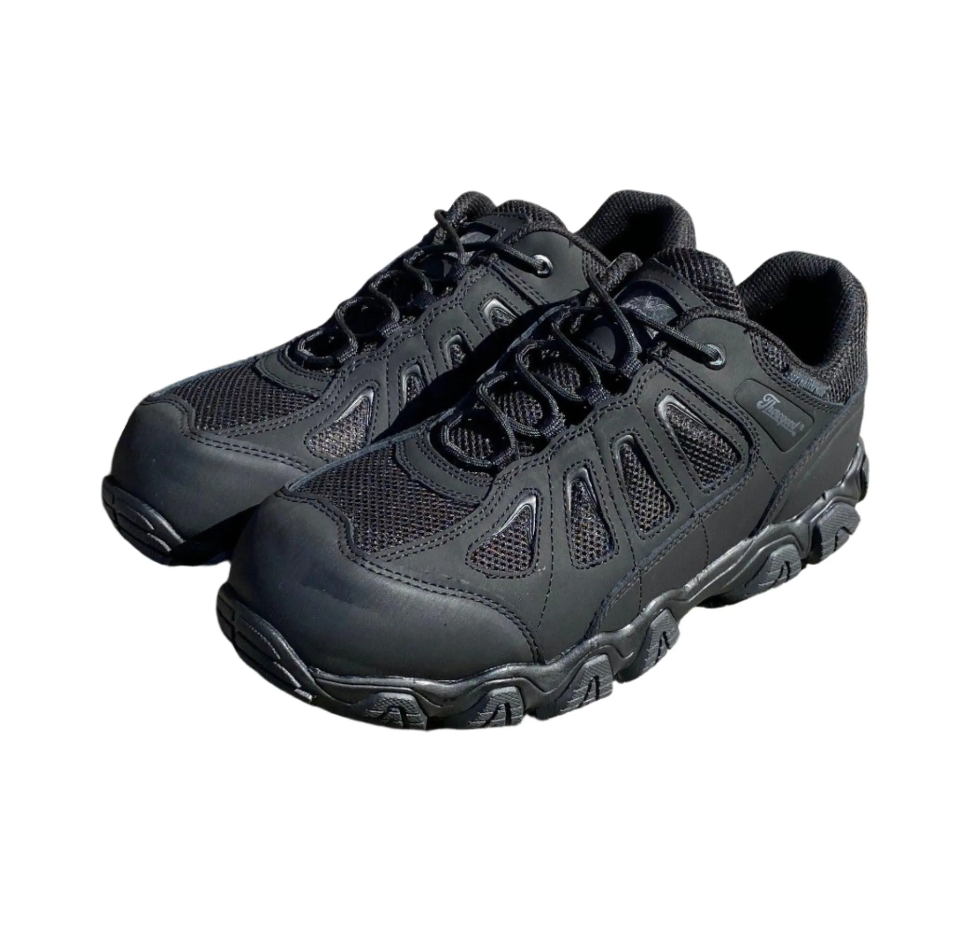 Thorogood Crosstrex Black BBP Waterproof Composite Toe Oxford Hiker Work Shoes 804-6493 light texture City Trek