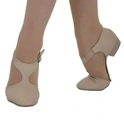 Year long Flexible Fit Frequent Travelers .75" Pedini -- Split Sole Teaching Shoe -- Tan