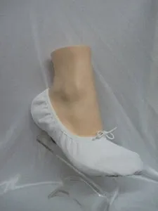 Wendy Jr. -- Children's Canvas Split Sole Ballet -- White Molded Insole Soft Material